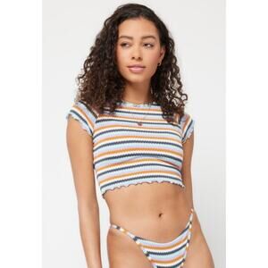 L*Space Wildflower Rashguard Swim Top Size Small Over the Moon NWT